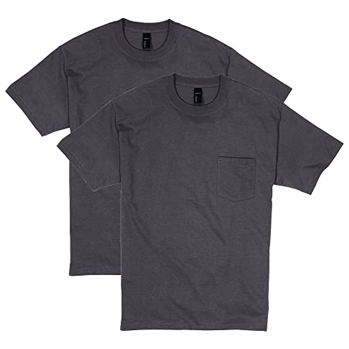 Hanes Mens Beefy-T 100% Cotton T-Shirt with Pocket