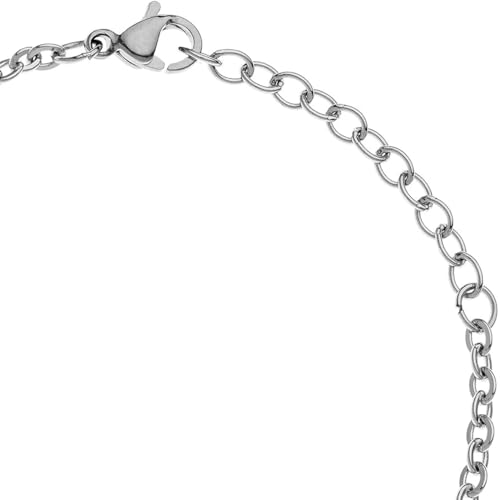 Pulsera Mickey Mouse Disney de acero inoxidable con circonitas para niños 4