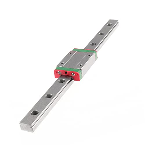 CNCYEAH MGN9H Mini rails de guidage linéaires 300/350/400/500/550 mm avec bloc de transport MGN9H pour appareils automatiques, jauges de précision (300 mm) Cover