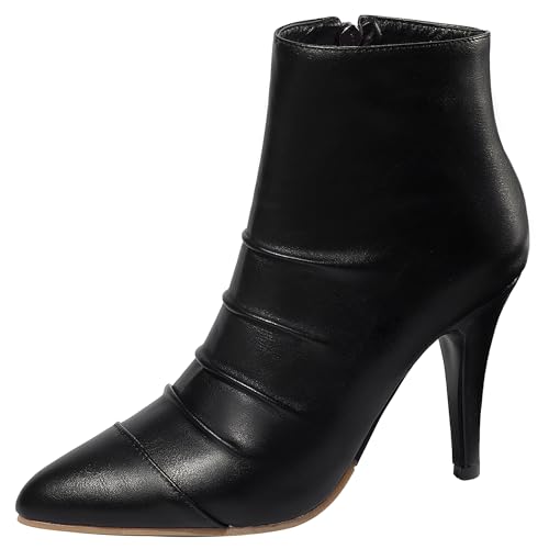 Bottines femme talon aiguille ajustées avec zip pour éviter les douleurs en soirée