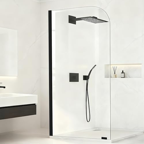 48" W x 74" H Fixed Glass Shower Panel, 5/16"