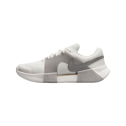 NikeCourt GP Challenge 1 Premium Men's Hard Court Tennis Shoes (FZ1244-001, Phantom/College Grey/Metallic Gold/Metallic Pewter)