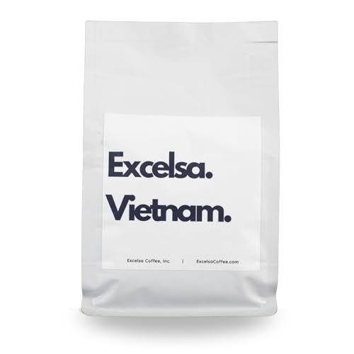 Excelsa Coffee – Vietnam Medium Roast Whole Bean Coffee, 12 oz – Rare Excelsa Bean, Naturally Lower Caffeine, Pesticide-Free, Freshly Roasted