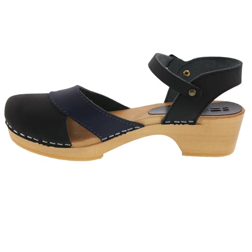 BJORK Swedish Comfort Mila Low-Heel Wooden Clogs4