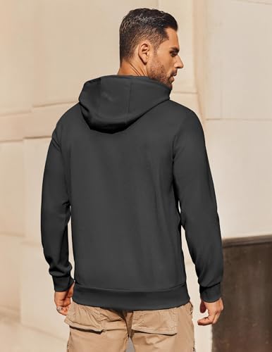 Image of COOFANDY Mens Hoodie Long Sleeve Casual Pullover Hooded Sweatshirt Fashion Drawstring Hoodies with Pocket