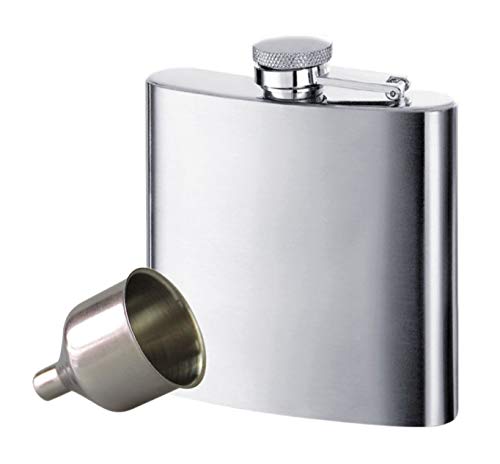 voocye スキットル ヒップ フラスコ 6oz ステンレス製 錆びない ウイスキー 清酒 ボトル 携帯用 超軽便利
