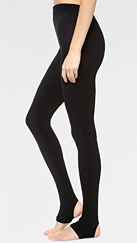 Plush Women's Fleece Lined Tights with Stirrups2