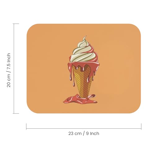 Image of TrendzyKart Premium Non-Slip Mouse Pad | Smooth Surface for Optical & Laser Mouse | Durable Base Designs | Ideal for Office, Home & Gaming (Fun Ice Cream Design)