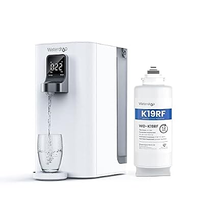 Waterdrop WD-K19-S Countertop Reverse Osmosis System with WD-K19RF Filter, 4-Stage Reverse Osmosis Water Filter Countertop, 3:1 Pure to Drain, Reduce PFAS, Bundle