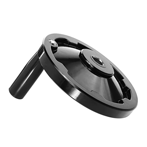 FUNOMOCYA Hand Wheel Disassemble Wheel Shaking Wheel Handwheel Wheel with Handle Hammer Drill Handle Hand Crank Revolving Wheel Hand Round Wheel Black Bakelite