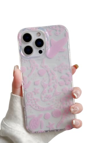 Coque iPhone 16 Pro Max motif océan rose pour look d'été décontracté