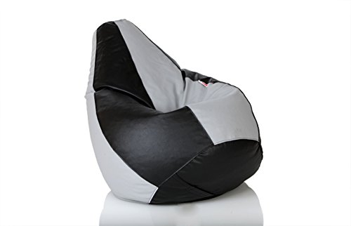 Image of Comfy Bean Bag XXXL Size Black + Grey Without Fillers - Cover Only