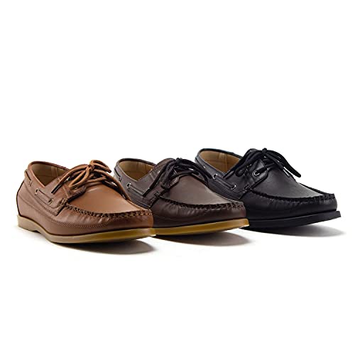 Men's 25638 Classic Slip On Moccasin Style Dress Loafers Boat Shoes, Dress Shoes4
