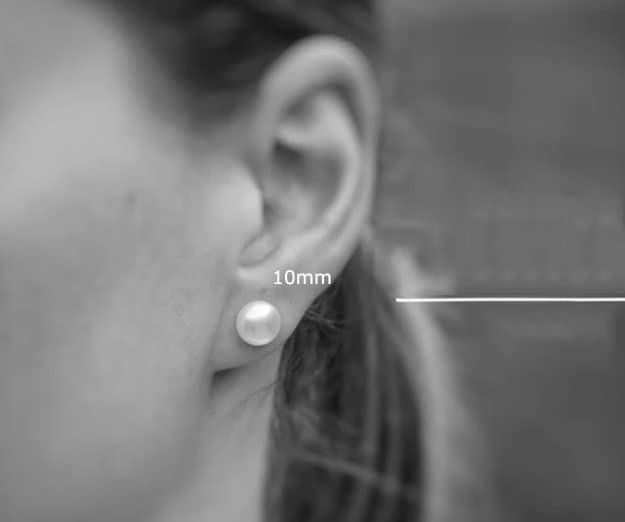 Pearl Stud Earrings for Women,Flat Screw Back Pearl Helix Earrings Cartilage Earrings 316L Surgical Steel Piercing Jewelry Gift(7,8,9,10mm Pearl) 5