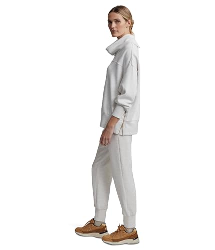Image of Varley Priya Longline Sweat Ivory Marl XS
