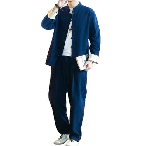 Costume automne chinois homme contre la fraîcheur en coton