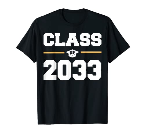 Class of 2033 Grow With Me School First Day T-Shirt