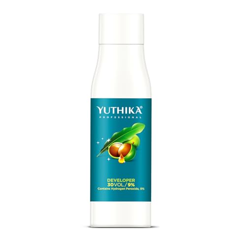 Image of Yuthika Professional Hair Color Developer Cream 30 Volume (9%) - 500 ml | Salon Grade Formula | Smooth & Even Application | Consistent Color Results