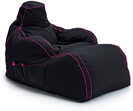 Game Over Video Gaming Bean Bag Lounger Chair | Indoor Living Room | Side Pockets for Controllers | Headset Holder | Ergonomic Design for Relaxed Gamer (Twilight Princess)