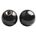 Black Bakelite Round Ball Lever Knob Set with Female Threaded Copper Nut M5 M6 M8 M10 for Machine Tools and Industrial Equipment 5 Pack(M10x35)