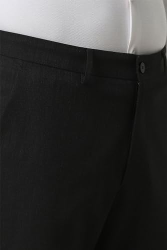 Image of Van Heusen Men's Fashion Formal Mid Rise Slim Fit Premium Formal Trousers | Superior Comfort | Auto-Flex Waist Band | Soft Touch