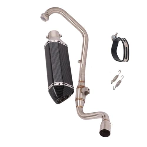 オートバイ排気フルシステム エスケープ モト 改造フロント ミッド パイプ マフラー付き に適合するジクサー155 ジクサー 155 SF155 GSX150F用