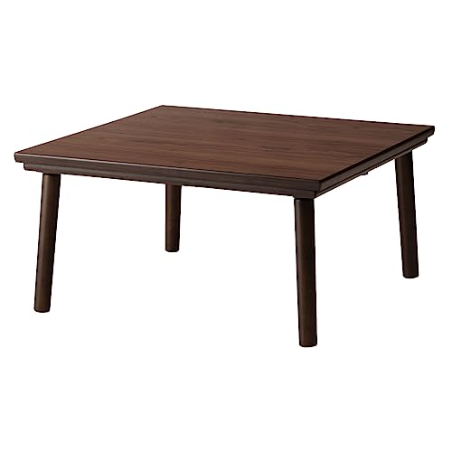 パレットライフ PaletteLife Kotatsu Table 29.5' Square, Japanese Heated Floor Table with Flat Carbon Heater, Chabudai Coffee Table for Anime Room, Gaming Setup and Cozy Winter Living, Brown