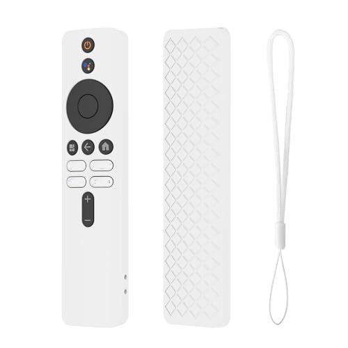 Funda para Xiaomi Mi TV Box S 2nd Gen, Carcasa Protectora a Prueba de Golpes para TV Stick, Carcasa Protectora de Repuesto para Mando a Distancia (Blanco)