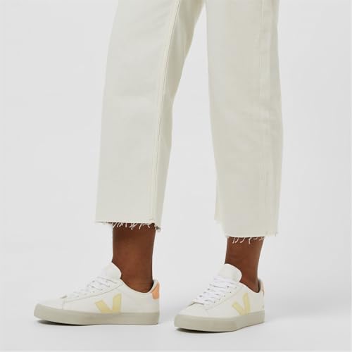 Image of Veja Women Campo Sneakers White - Sun - Peach 7 US