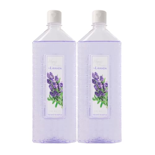 AGUA FRESCA DE RUY - Lavanda Pack de 2 x 750 ml, Perfume Unisex, Colonia Hombre y Mujer, Eau de Toilette Masculina y Femenina, Aroma Ambarado Aromático, Fragancia Suave y de Larga Duración