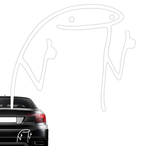 Genérico Kioriur Pegatinas de dibujos animados para coches – Pegatina de ventana de coches de dibujos animados – Pegatinas de coche impermeables para mascotas resistentes a los rayos UV con adhesivo