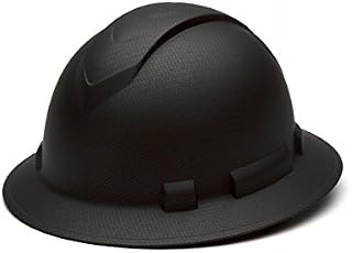 Pyramex Full Brim RIDGELINE Patterned Hard Hat with 6 Point Ratchet Suspension