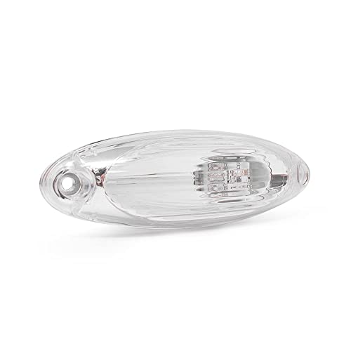 Pro LED 6519AC Freightliner Cascadia Clear Lens, 3 Amber LEDs Cab Marker Light Early Style 2 Pin Plug