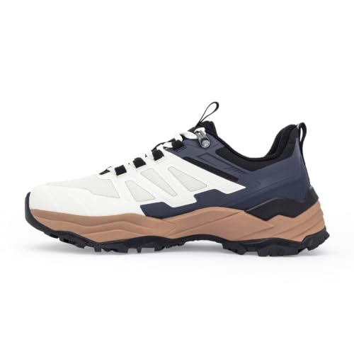 Image of Red Tape Ozark Off White Hiking Shoes for Men | Low-Cut Outdoor
