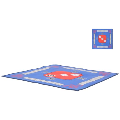 FIXOSHEE Tapete de Mahjong Antideslizante para Mesa Protectora Engrosada de Poliéster con Diseño Decorativo Clásico para Poker y Dominó Casa o Fiesta