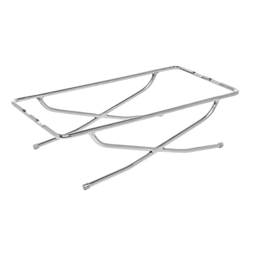 American Metalcraft GSREC Hammered Stainless Steel Griddle and Stand, Small Rectangle, 5