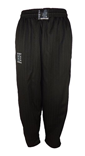 SGBB Bodybuilding Fitness Hose Gestreift Schwarz S