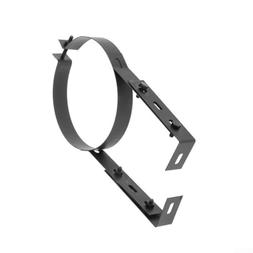 ZWEquipint Support de tuyau de cheminée en acier inoxydable, support mural réglable de 150 mm de diamètre, support de tuyau de cheminée à serrage, pour suspension...