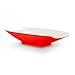 Bon Chef 53703-2ToneRed Melamine Curves Bowl, Red Outside/White Inside