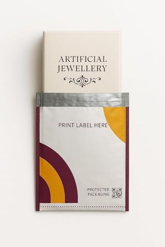 Image of Securement meesho packing material courier bags without pod pouch With barcode qr (6.5 x 8 Inches) -100 Bags