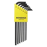 Bondhus 10945 Set of 7 Balldriver« L-wrenches, sizes 5/64-3/16-Inch