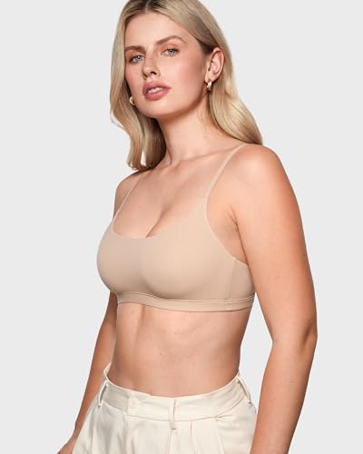 Image of INLYRIC Women's Inbarely Soft Bralettes - Cami Bras No Underwire Seamless Unlined Comfort Bralette