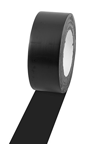 Image of Champion Sports Vinyl Tape, 2 inch Wide x 36 Yards Long, Black - Durable Floor Marking Tape - Schools, Gyms, Restaurants