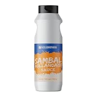 Sambal-Hollandaise Sauce | 500 ml / 505 g | würzig-cremige Sambal-Hollandaise Sauce für Schnitzel, Spargel, Fleisch, Burger, Sandwiches & Co. | Grillsoße, Burgersoße & Dip