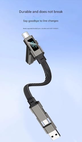 Image of WISTAR Portable Keychain Data Cable with Intelligent Digital Display Supporting Super Fast Charging Four-in-One