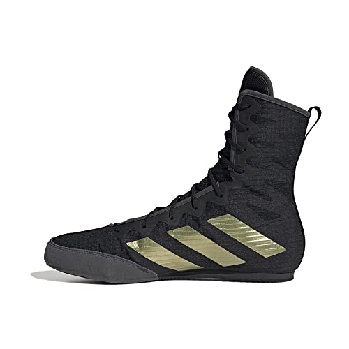 adidas GZ6116 Box Hog 4 Sneaker Adult Core Black/Gold Met./Grey Six 38