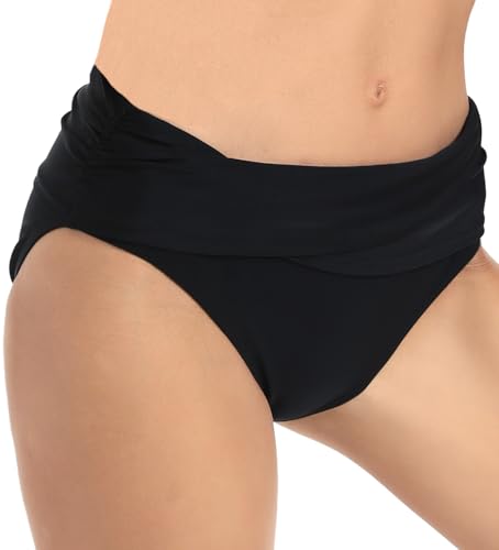 Women's Swimsuit Bikini Bottoms Full Coverage Ruched Bathing Suit Bottom4