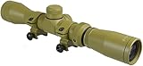 DB TAC INC Tan Color 2-7x32 Long Eye Relief Scout Scope with Weaver Scope Rings, Tan Dark Earth Anod