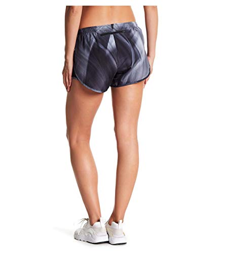 Image of NIKE Womens Dri-Fit 3.5 inch Modern Tempo Running Shorts w /Brief Liner Watercolor (X-Small, Black)