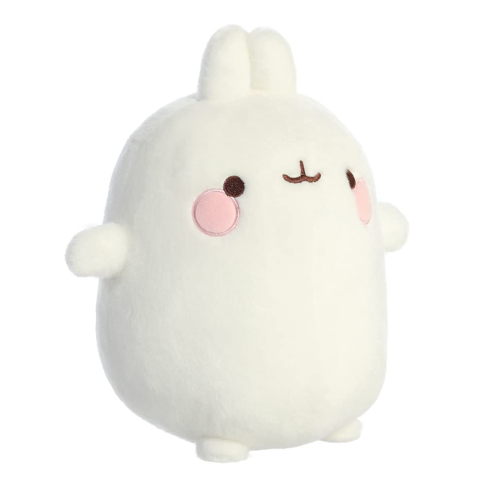 AURORA, 14216, Molang Med, 10 in, peluche coniglio, bianco